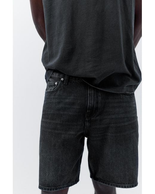 Pull&Bear Multicolor Standard Denim Bermuda Shorts for men