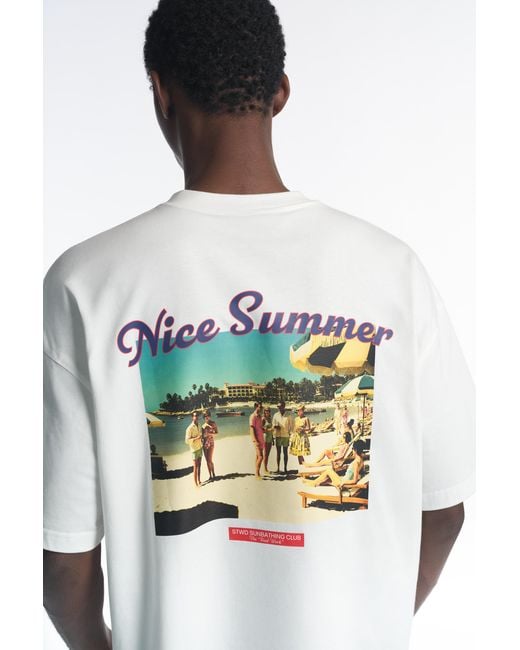 Pull&Bear Multicolor Stwd Nice Summer T-Shirt for men