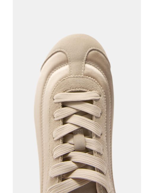 Pull&Bear Blue Stoff-Sneaker
