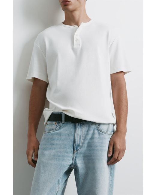 Pull&Bear Gray Straight-Leg Jeans for men