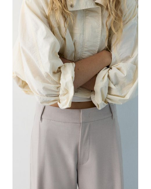 Pull&Bear Blue Darted Smart Trousers
