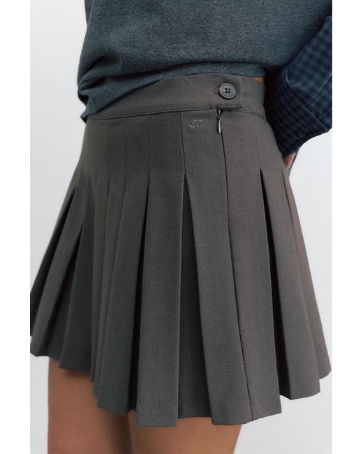 Pull&Bear Multicolor Pleated Mini Skirt