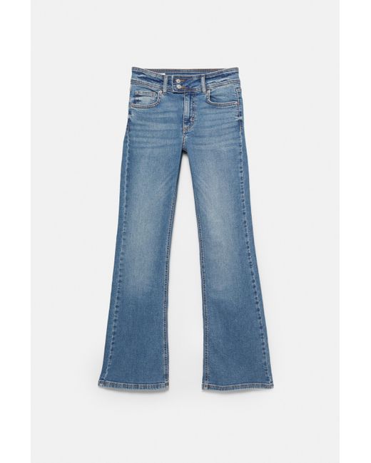 Pull&Bear Blue Low-Waist Bootcut Jeans