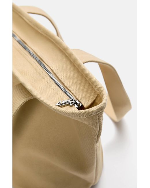 Pull&Bear Stwd-Shopper-Tasche Aus Canvas in Natural für Herren