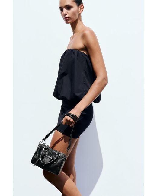 Pull&Bear Schoudertas in het Black