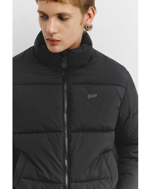 Pull&Bear Gray Stwd Padded Jacket for men