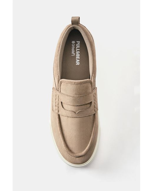 Pull&Bear Natural Casual Strap Trainers for men