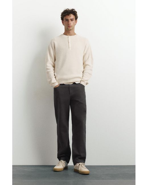 Pull Col Tunisien Pull&Bear pour homme en coloris Natural