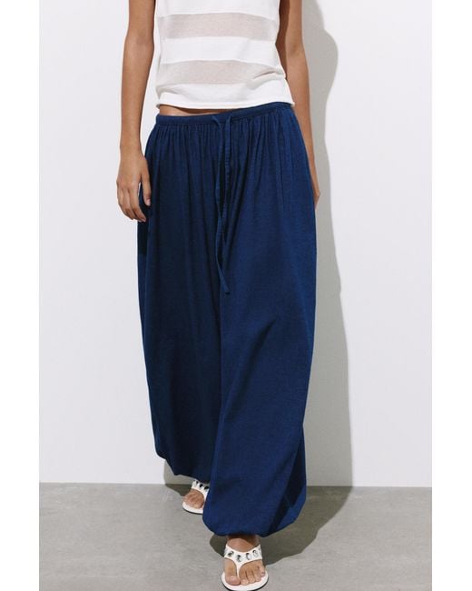 Pull&Bear Pofbroek in het Blue
