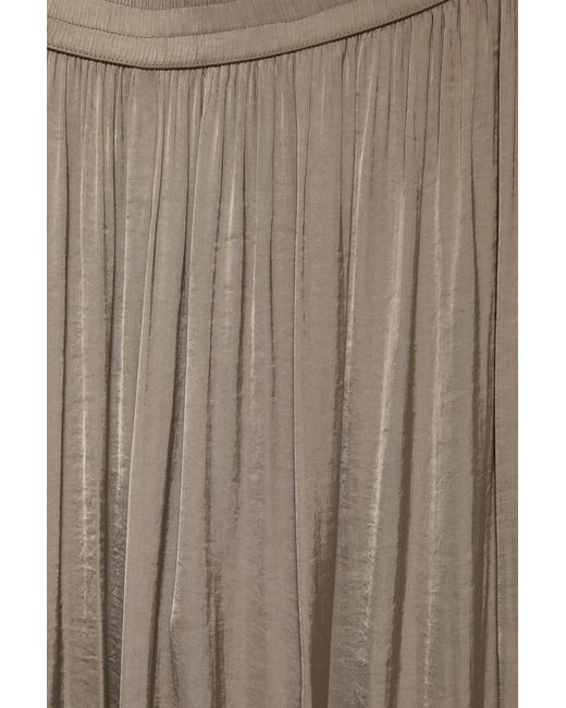 Pull&Bear Natural Satin Wide-Leg Trousers