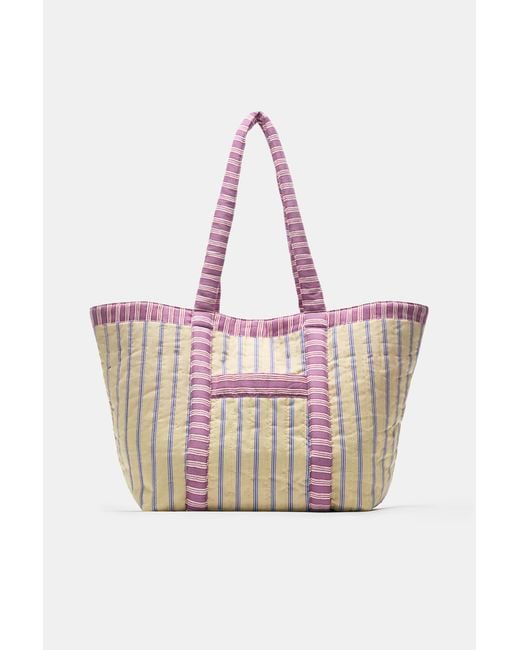Pull&Bear Gestreept Shopper in het White
