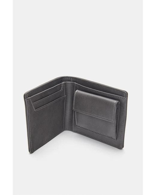 Pull&Bear Gray Plain Wallet for men