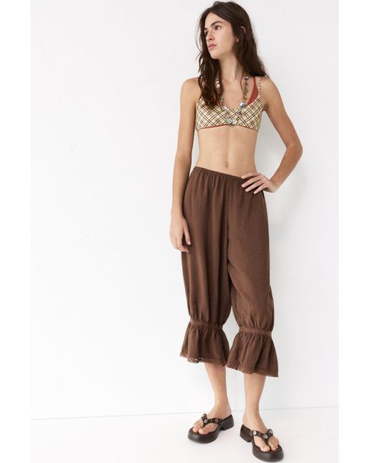 Pull&Bear Natural Bloomer Trousers