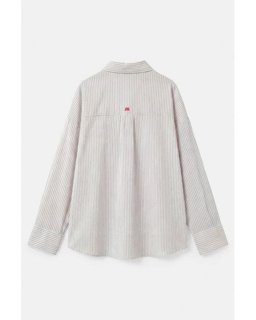 Chemise Rayée Brodée Pull&Bear en coloris Multicolor