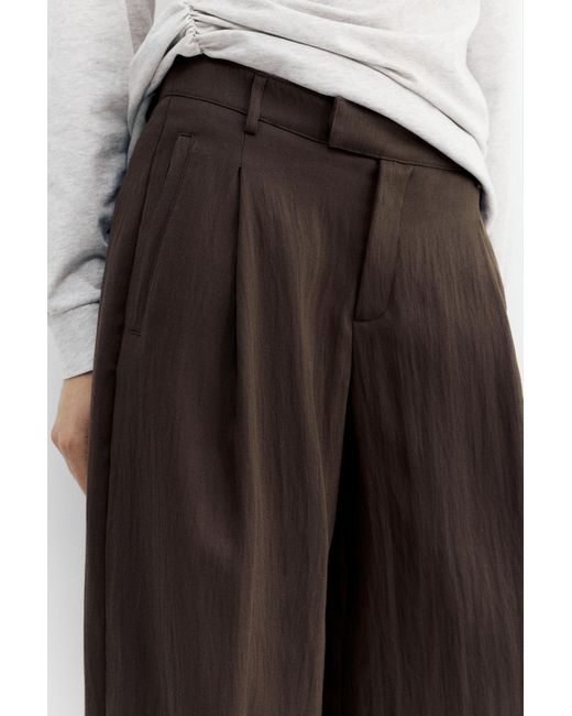 Pull&Bear Brown Darted Smart Trousers