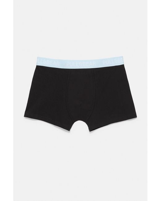 Pull&Bear 3-Pak Boxershorts in het Black voor heren