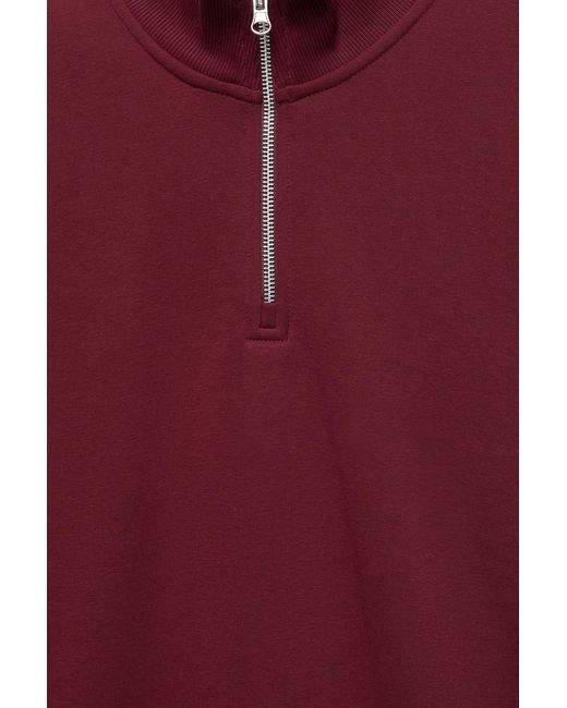 Pull&Bear Sweater Met Ritskraag in het Red voor heren