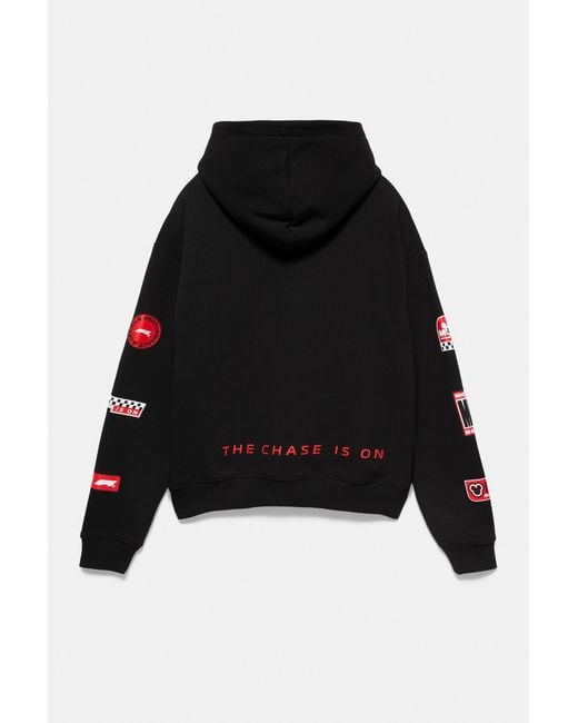 Pull&Bear Disney X F1 Capuchonsweater in het Black voor heren