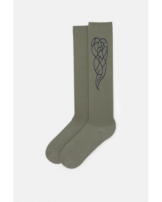 Calzini Alti Tecnici Lueder di Pull&Bear in Green