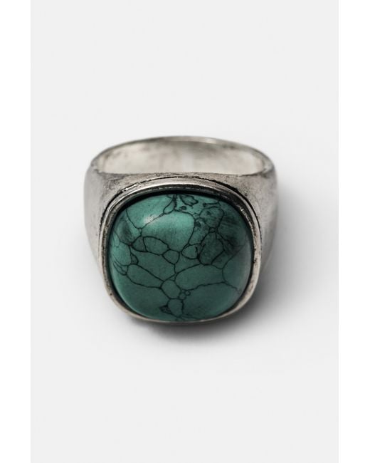 Pull&Bear Multicolor 3-Pack Of Stone Rings for men