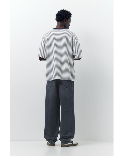 Pull&Bear Blue Baggy Jeans for men