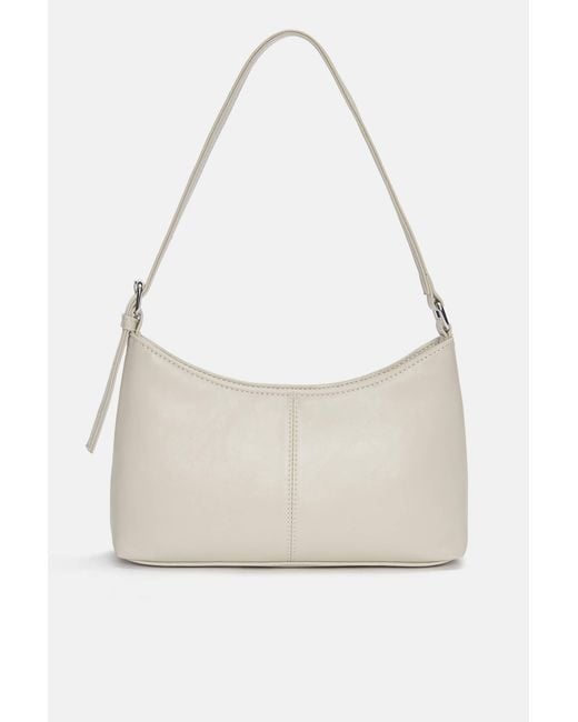 Pull&Bear White Shoulder Bag With Seam Details