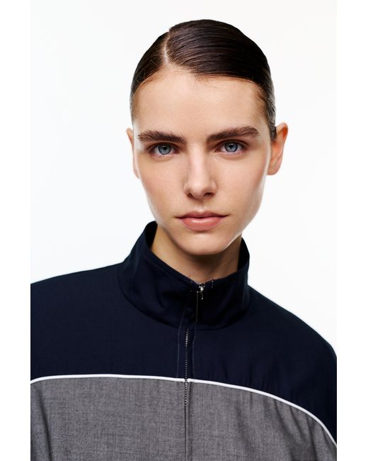 Pull&Bear Black Colour Block Panel Jacket