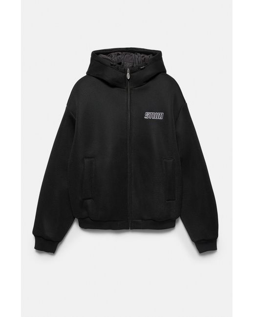 Pull&Bear Stwd Mesh Jack in het Gray voor heren