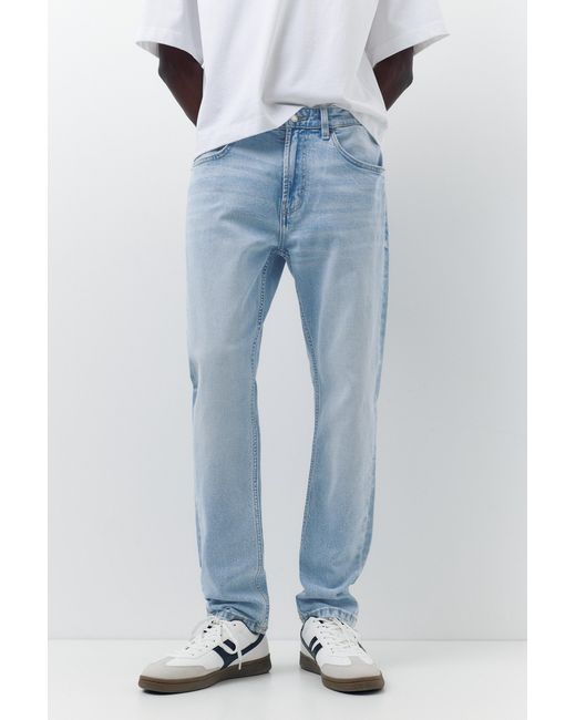 Pull&Bear Blue Slim Fit Jeans for men