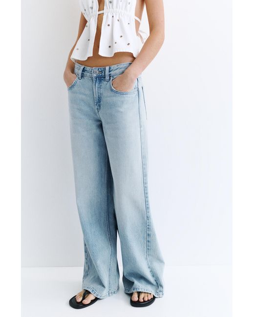 Pull&Bear Blue Oversize Baggy Jeans