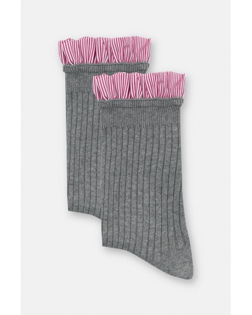 Chaussettes Combinées Pull&Bear en coloris Gray