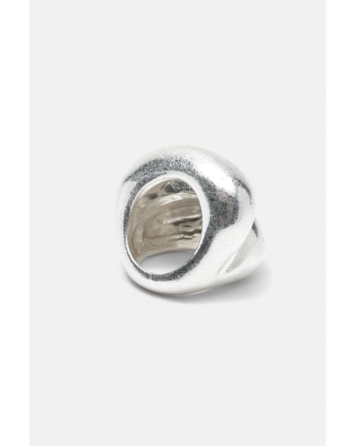 Anello Maxi Metallizzato di Pull&Bear in Metallic