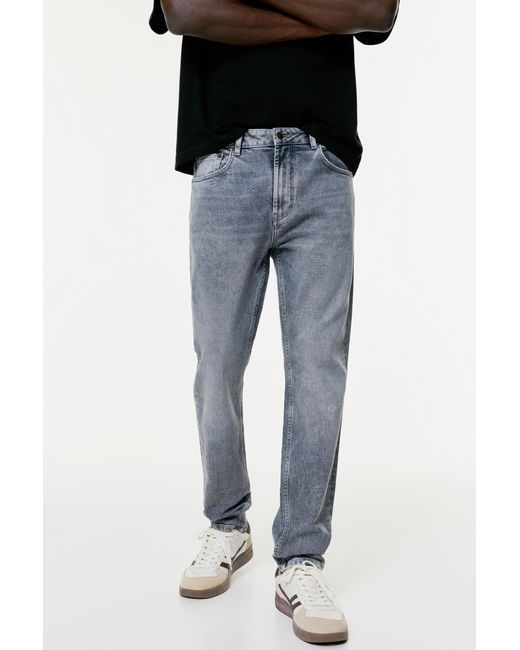 Pull&Bear Slim Jeans in het Black voor heren