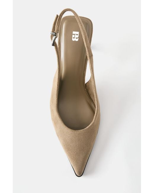 Pull&Bear White Slingback Heels