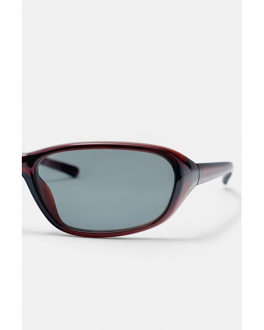 Pull&Bear Blue Rounded Sunglasses