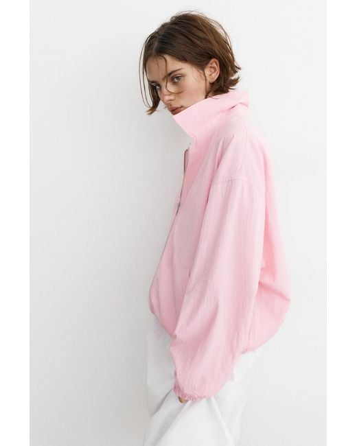 Pull&Bear Pink Oversize Fluid Jacket