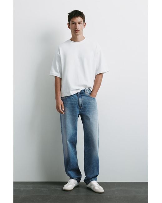 Pull&Bear Straight Fit Jeans in het Blue voor heren