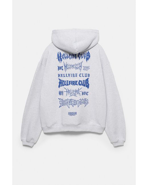 Sweat À Capuche Stranger Things Hfc Pull&Bear pour homme en coloris Blue