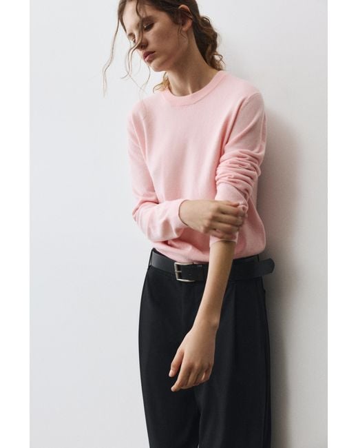 Pull&Bear Pink Regular Fit Jumper