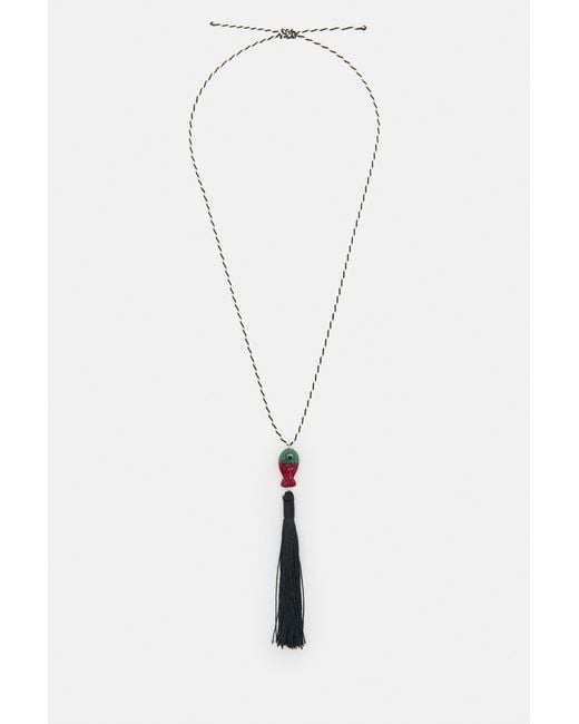 Collier Poisson Pompon Pull&Bear en coloris Black