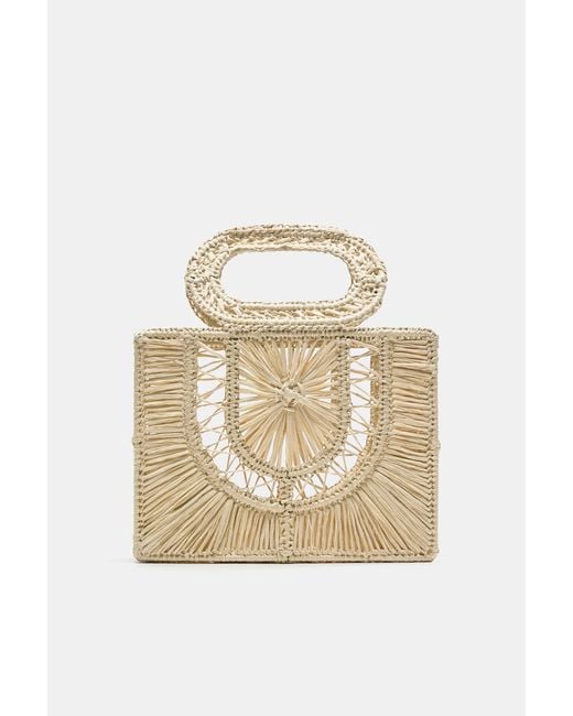 Pull&Bear Natural Square Handbag