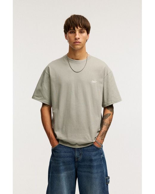 Pull&Bear Green T-Shirt With Stwd Logo for men