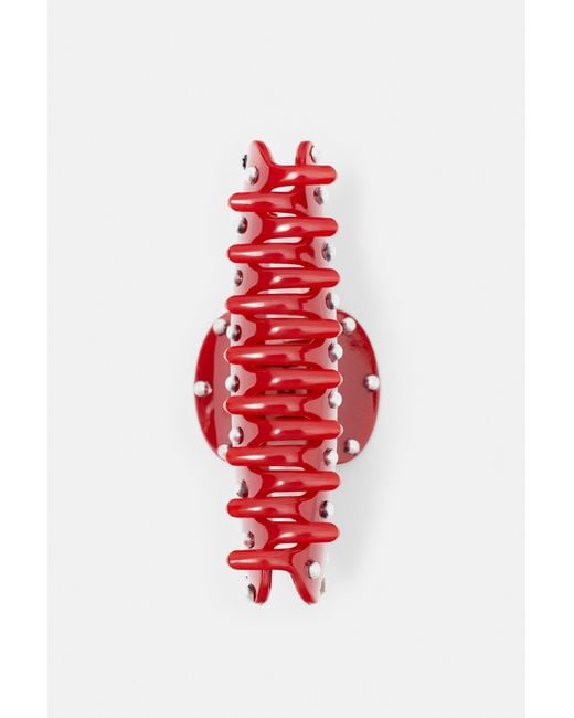 Pull&Bear Haarclip Met Studs in het Red