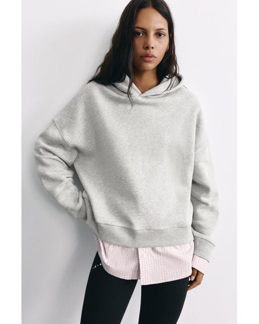 Pull&Bear Black Combined Hoodie