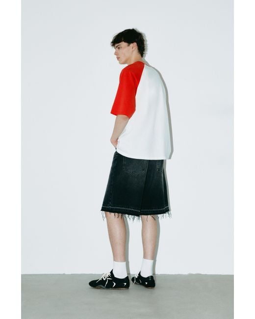Pull&Bear Red One Piece T-Shirt for men