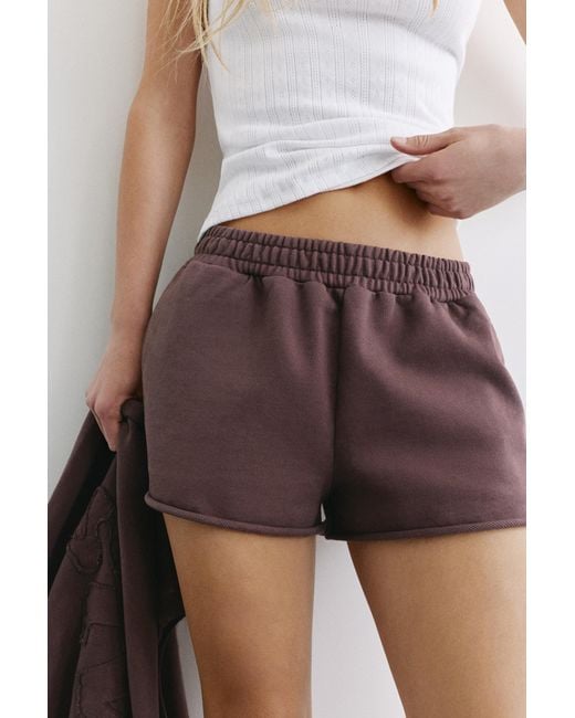 Pull&Bear Stwd Sportshort in het White