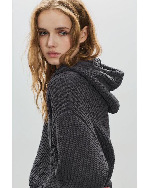 Pull&Bear Multicolor Chenille Hooded Jumper