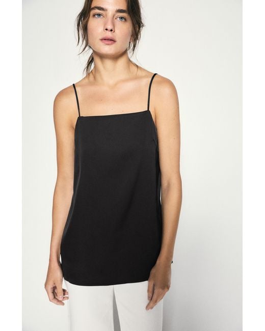 Pull&Bear Gray Satin Cami Top