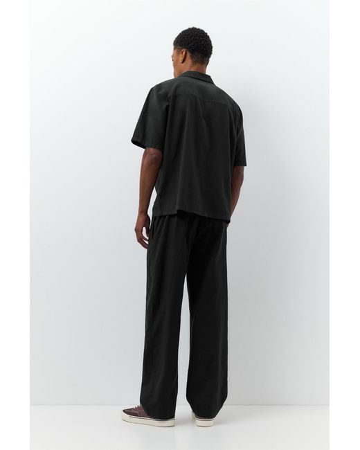 Pull&Bear Jogginghose Mit Leinen in Black für Herren