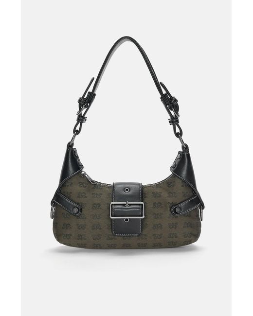 Pull&Bear Black Shoulder Bag With Buckle